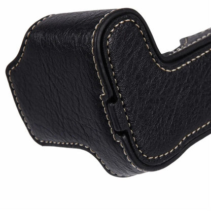 For Canon EOS R10 PU Leather Protective Case Half Body Camera Cover with Battery Opening