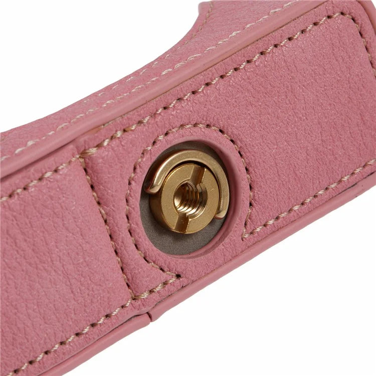 For Canon EOS R10 PU Leather Protective Case Half Body Camera Cover with Battery Opening
