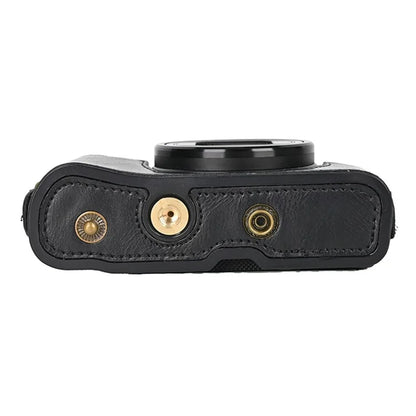 Camera Bag for Canon SX740 HS / SX730 / SX720 Camera Protective Cover PU Leather Digital Camera Bag with Shoulder Strap