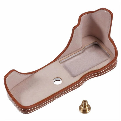 For Canon EOS R50 / R100 Camera Half Body Case PU Leather Bottom Cover with Screw