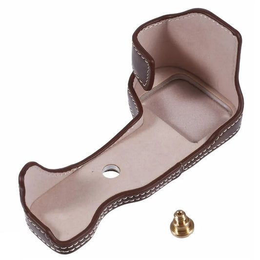 For Nikon Z 30 / Z 50 Anti-Scratch Camera Bottom Cover Screw Design PU Leather Half Body Case