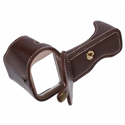 For Nikon Z 30 / Z 50 Anti-Scratch Camera Bottom Cover Screw Design PU Leather Half Body Case