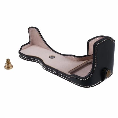 For Nikon Z 30 / Z 50 Anti-Scratch Camera Bottom Cover Screw Design PU Leather Half Body Case