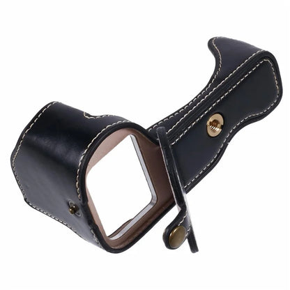 For Nikon Z 30 / Z 50 Anti-Scratch Camera Bottom Cover Screw Design PU Leather Half Body Case