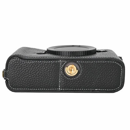 For Nikon Z f Genuine Cow Leather Bottom Case Half Camera Cover with Battery Opening