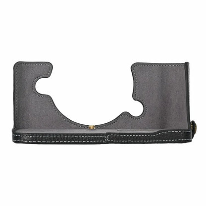 For Nikon Z f Genuine Cow Leather Bottom Case Half Camera Cover with Battery Opening