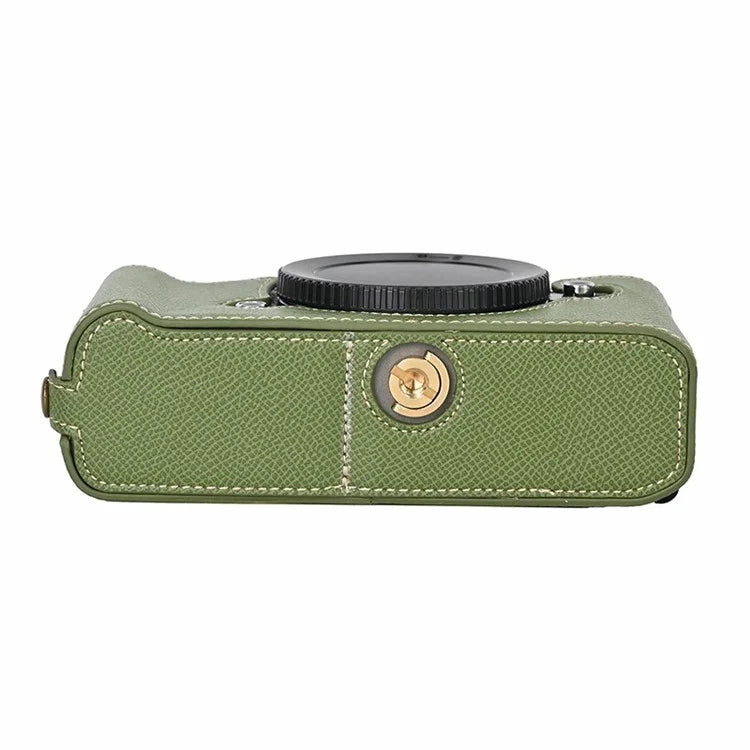 For Nikon Z f Battery Opening Design Palm Texture PU Leather Camera Cover Half Body Bottom Case