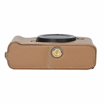 For Nikon Z f Battery Opening Design Palm Texture PU Leather Camera Cover Half Body Bottom Case