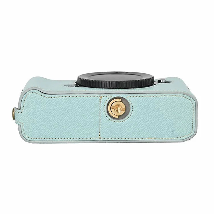 For Nikon Z f Battery Opening Design Palm Texture PU Leather Camera Cover Half Body Bottom Case