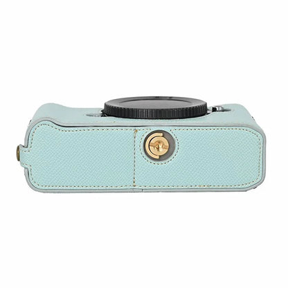 For Nikon Z f Battery Opening Design Palm Texture PU Leather Camera Cover Half Body Bottom Case