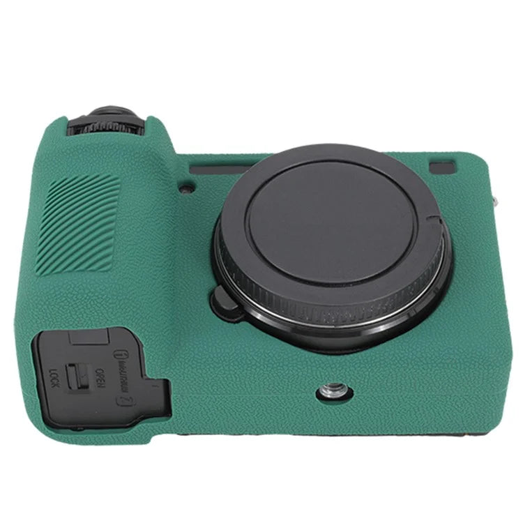 For Sony A6700 Litchi Texture Silicone Protective Case Anti-collision Camera Cover