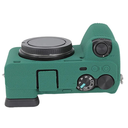 For Sony A6700 Litchi Texture Silicone Protective Case Anti-collision Camera Cover