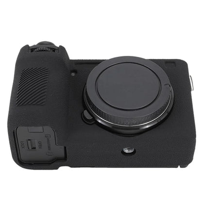 For Sony A6700 Litchi Texture Silicone Protective Case Anti-collision Camera Cover