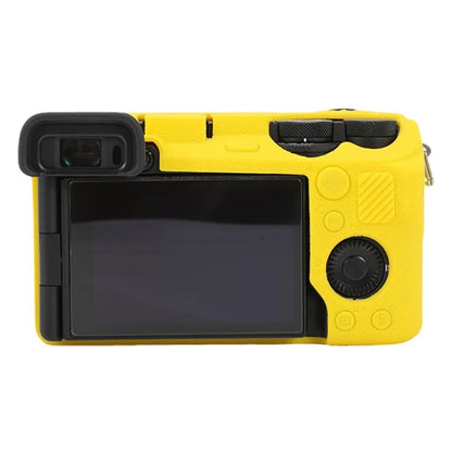 For Sony A6700 Litchi Texture Silicone Protective Case Anti-collision Camera Cover
