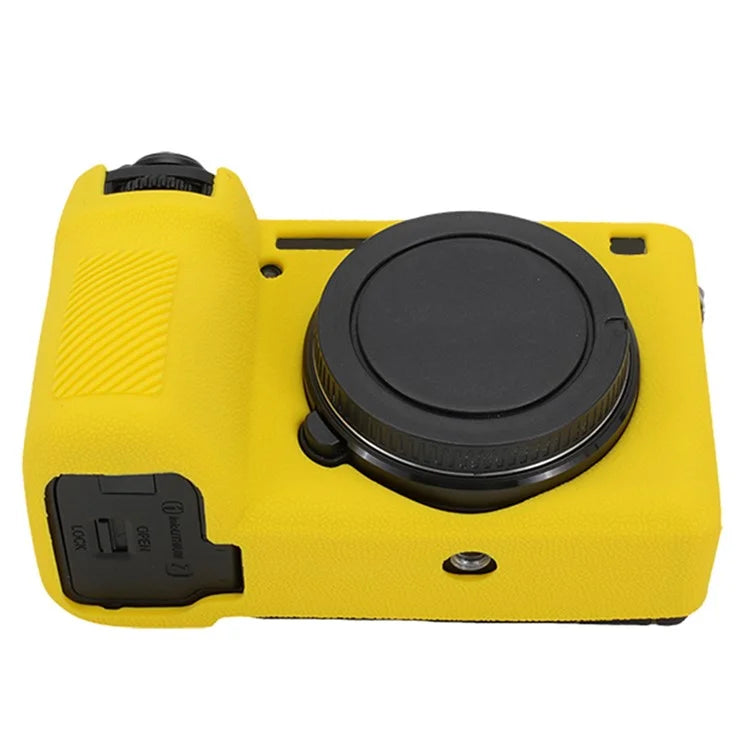 For Sony A6700 Litchi Texture Silicone Protective Case Anti-collision Camera Cover