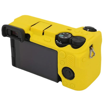 For Sony A6700 Litchi Texture Silicone Protective Case Anti-collision Camera Cover