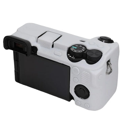 For Sony A6700 Litchi Texture Silicone Protective Case Anti-collision Camera Cover