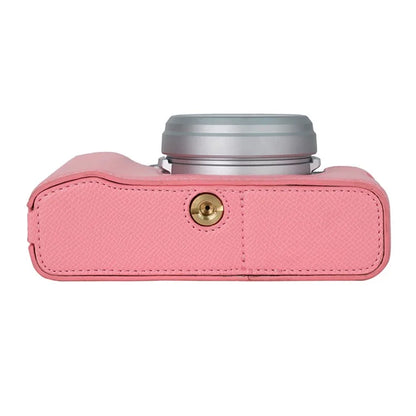 For Fujifilm X100VI Palm Texture Camera Bottom Case Easy to Replace Battery Leather Half Body Bag