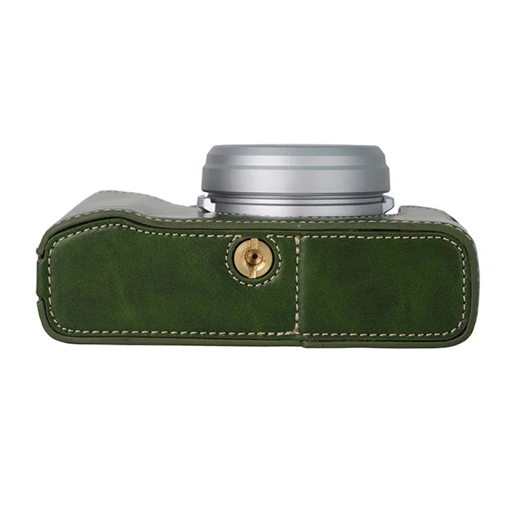 Bottom Cover for Fujifilm X100VI Half Body PU Leather Camera Case with Battery Opening