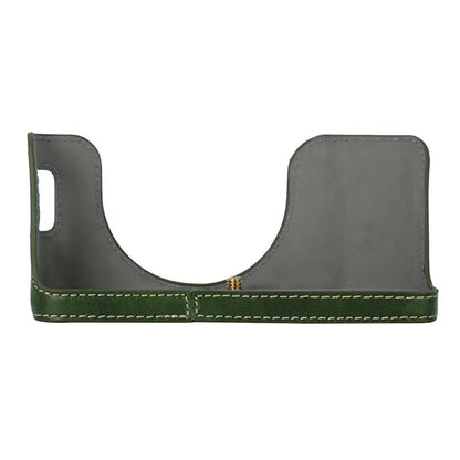 Bottom Cover for Fujifilm X100VI Half Body PU Leather Camera Case with Battery Opening