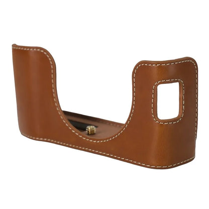 Bottom Cover for Fujifilm X100VI Half Body PU Leather Camera Case with Battery Opening