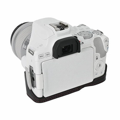 For Canon EOS 200D / 200D II Camera Bottom Case Leather Cover Easy to Change Battery