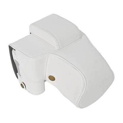 For Canon EOS 200D / 200D II Camera Bottom Case Leather Cover Easy to Change Battery
