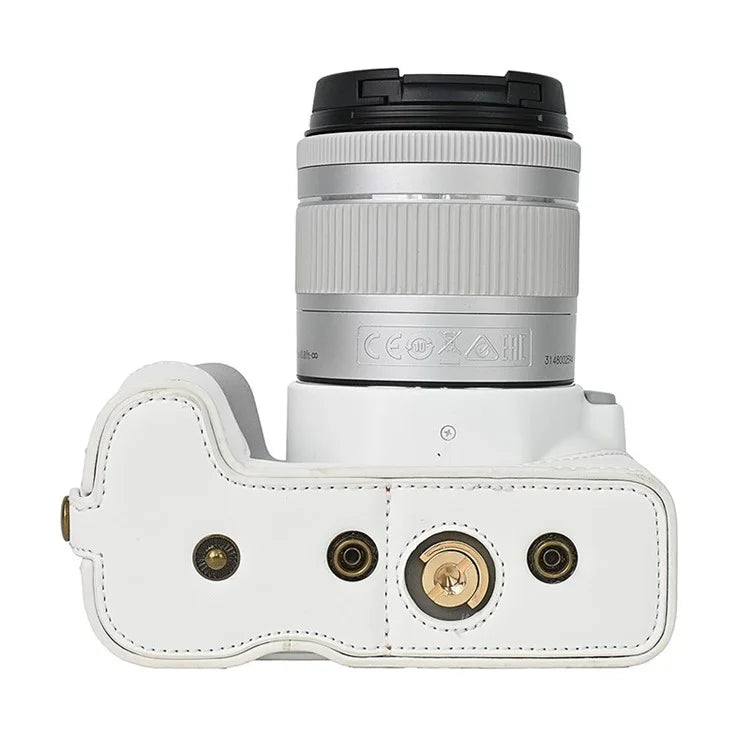 For Canon EOS 200D / 200D II Camera Bottom Case Leather Cover Easy to Change Battery