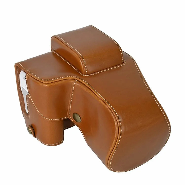 For Canon EOS 200D / 200D II Camera Bottom Case Leather Cover Easy to Change Battery