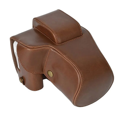 For Canon EOS 200D / 200D II Camera Bottom Case Leather Cover Easy to Change Battery