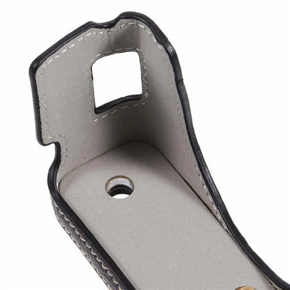 For Fujifilm X100VI PU Leather Camera Bottom Cover Half Body Case with Screw