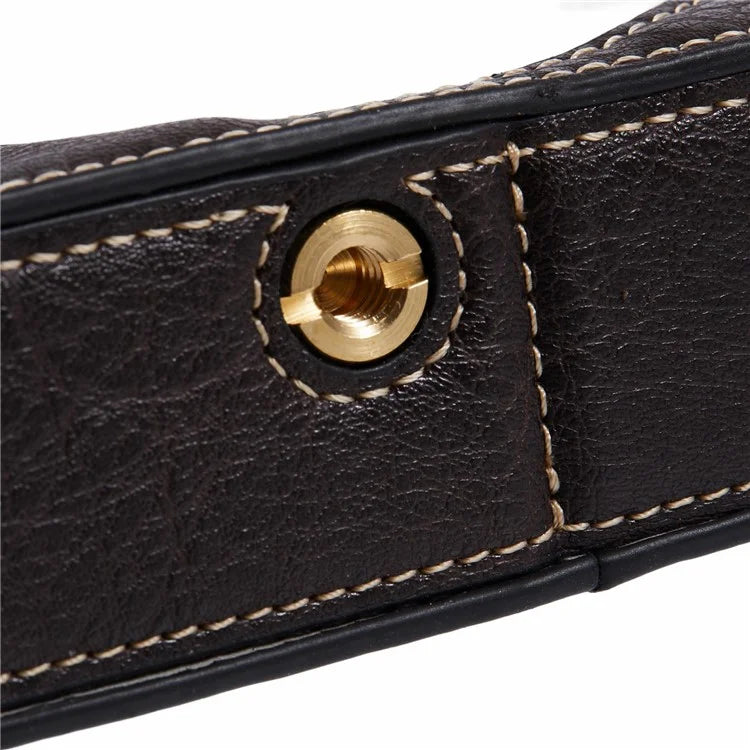 For Fujifilm X100VI PU Leather Camera Bottom Cover Half Body Case with Screw