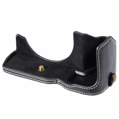 For Canon EOS R8 / RP PU Leather Bottom Case with Battery Opening Half Body Camera Protection Cover