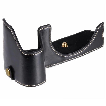 For Canon EOS R8 / RP PU Leather Bottom Case with Battery Opening Half Body Camera Protection Cover