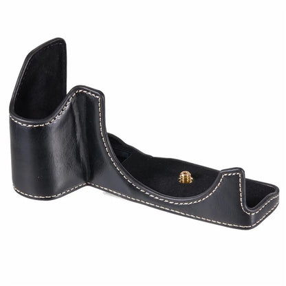 For Canon EOS R8 / RP PU Leather Bottom Case with Battery Opening Half Body Camera Protection Cover