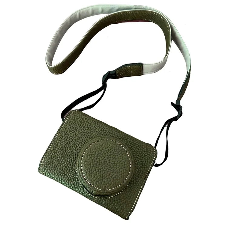 For Fujifilm X100VI Camera Sleeve Large Opening Design PU Leather Case Easy to Replace Battery