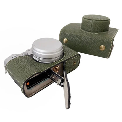 For Fujifilm X100VI Camera Sleeve Large Opening Design PU Leather Case Easy to Replace Battery