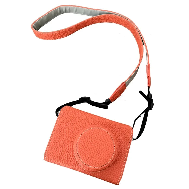 For Fujifilm X100VI Camera Sleeve Large Opening Design PU Leather Case Easy to Replace Battery