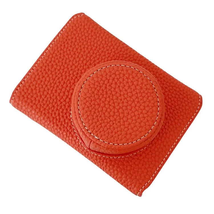 For Fujifilm X100VI Camera Sleeve Large Opening Design PU Leather Case Easy to Replace Battery