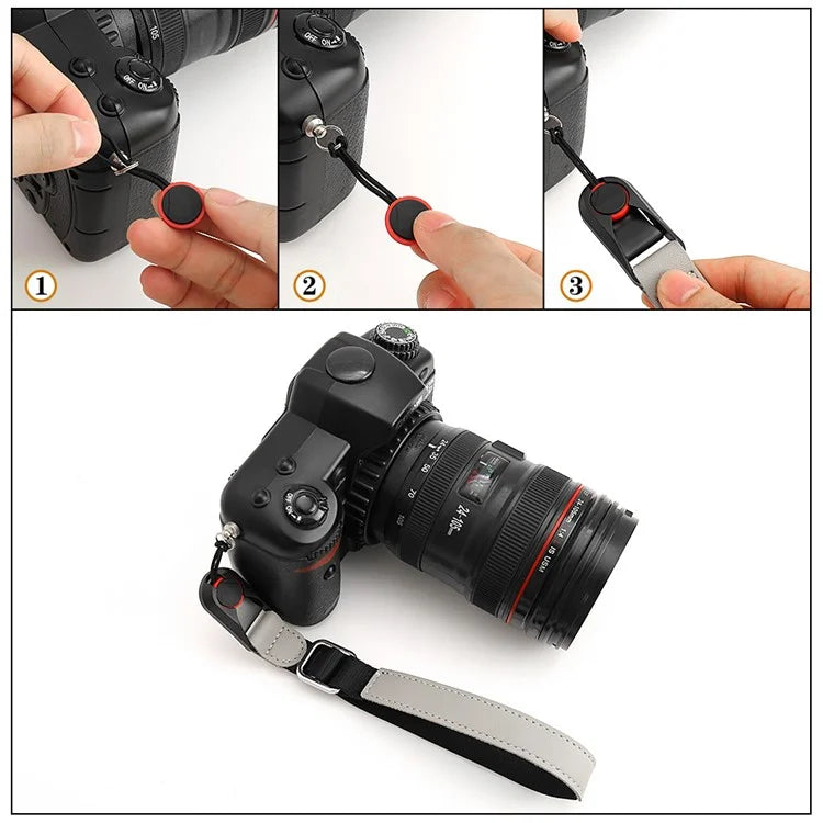JN-GDII Quick Release Polyester Camera Carrying Strap 29-35cm Telescopic Wrist Strap