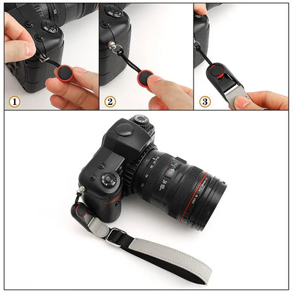 JN-GDII Quick Release Polyester Camera Carrying Strap 29-35cm Telescopic Wrist Strap