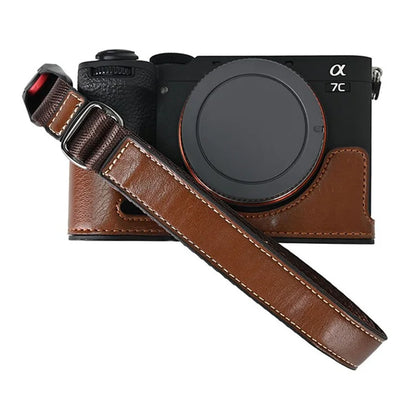 26cm Quick Release DSLR Camera Carrying Lanyard PU Leather Wrist Strap