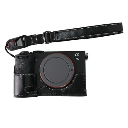 26cm Quick Release DSLR Camera Carrying Lanyard PU Leather Wrist Strap