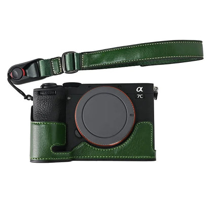 26cm Quick Release DSLR Camera Carrying Lanyard PU Leather Wrist Strap