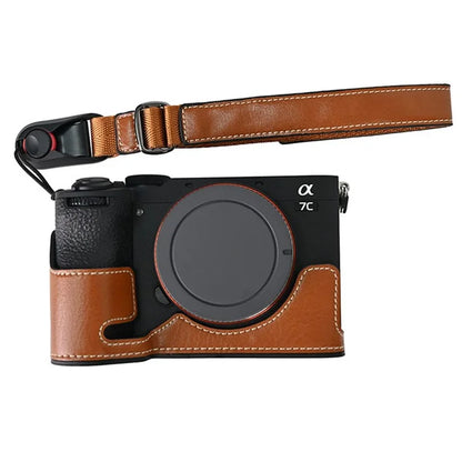 26cm Quick Release DSLR Camera Carrying Lanyard PU Leather Wrist Strap