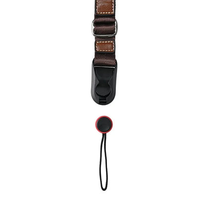 26cm Quick Release DSLR Camera Carrying Lanyard PU Leather Wrist Strap