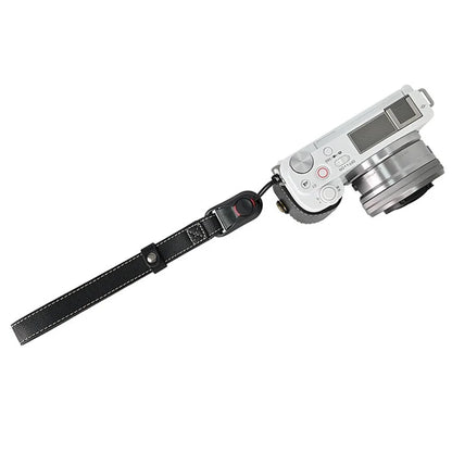 26cm DSLR Camera Carrying Lanyard Palm Texture PU Leather Quick Release Wrist Strap