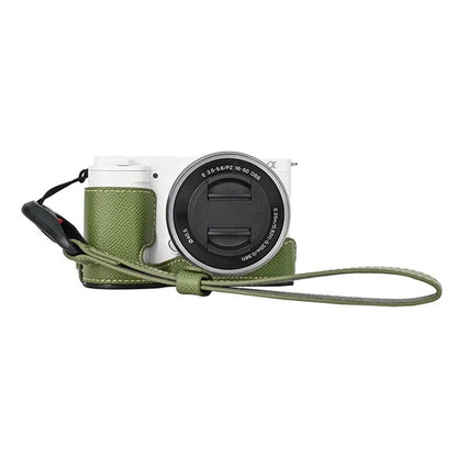 26cm DSLR Camera Carrying Lanyard Palm Texture PU Leather Quick Release Wrist Strap