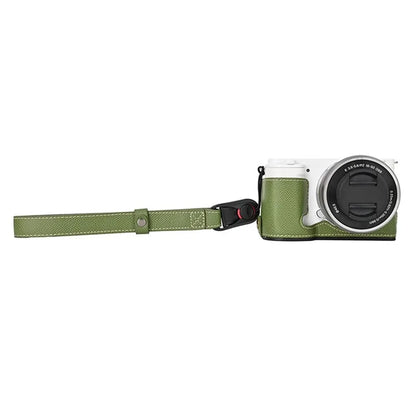 26cm DSLR Camera Carrying Lanyard Palm Texture PU Leather Quick Release Wrist Strap