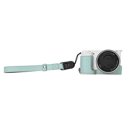26cm DSLR Camera Carrying Lanyard Palm Texture PU Leather Quick Release Wrist Strap